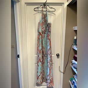 Cherry blossom halter dress